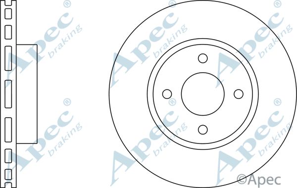 APEC BRAKING Bremžu diski DSK2492